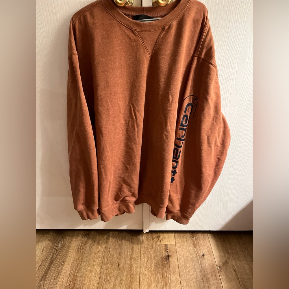 Carhartt Rust Sweatshirt with Black Logo